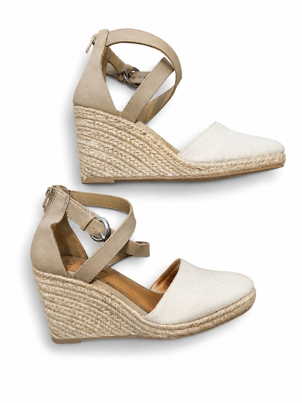 Wedge Espadrille Ankle-Strap Sandals